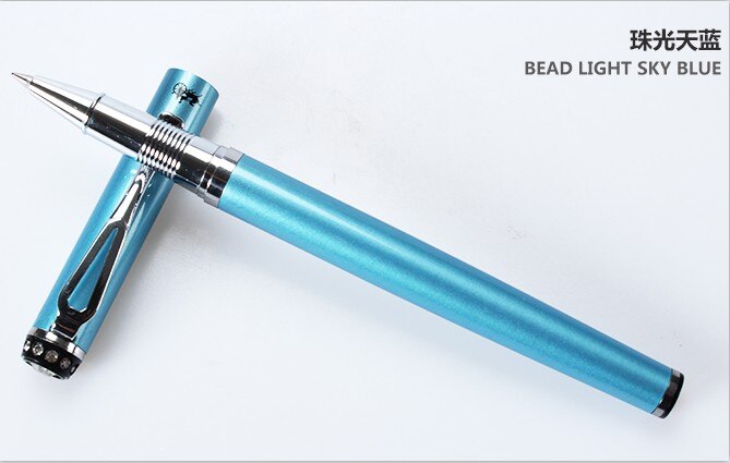 JINHAO 301 stylos à bille en métal de luxe bureau nom d'entreprise écriture argent Clip rouleau stylo à bille étudiant école papeterie Gel Pe: N