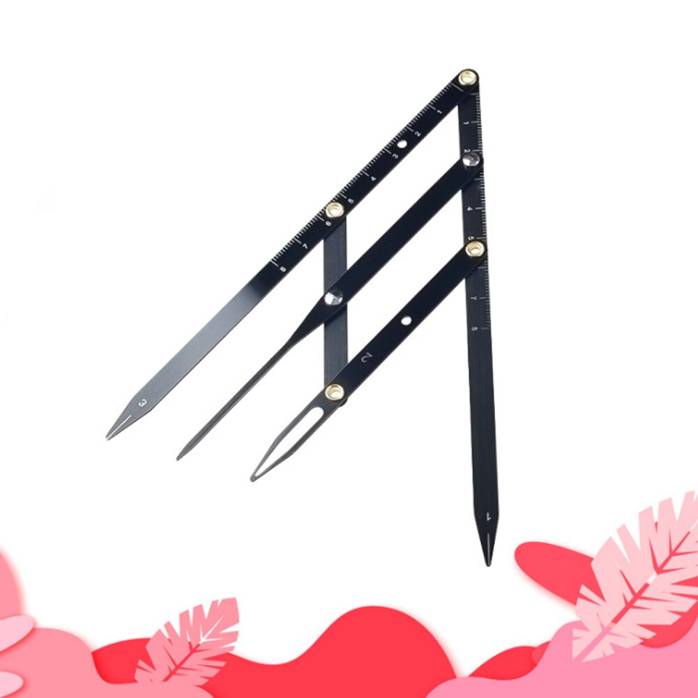 Home Salon Tool Grooming Three-point Positioning Measure Makeup Microblading Shaping Eyebrow Stencil Ruler Balance Caliper