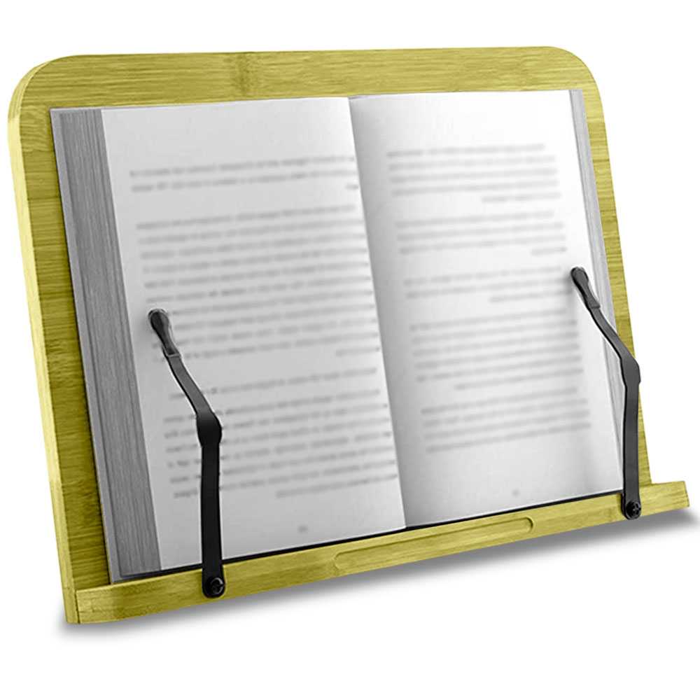 OcioDual Bücherständer Größe L – Faltbarer Leseständer Für Kochbücher, Tablets & Lehrbücher