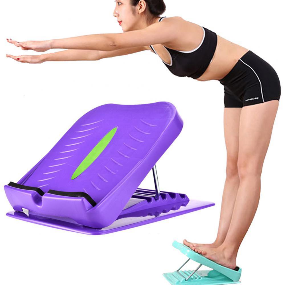 Anti-Slip Adjustable Foot Calf Stretcher Incline Board Body Stretching Tool Calf Stretch Board textured surface prevent slipping