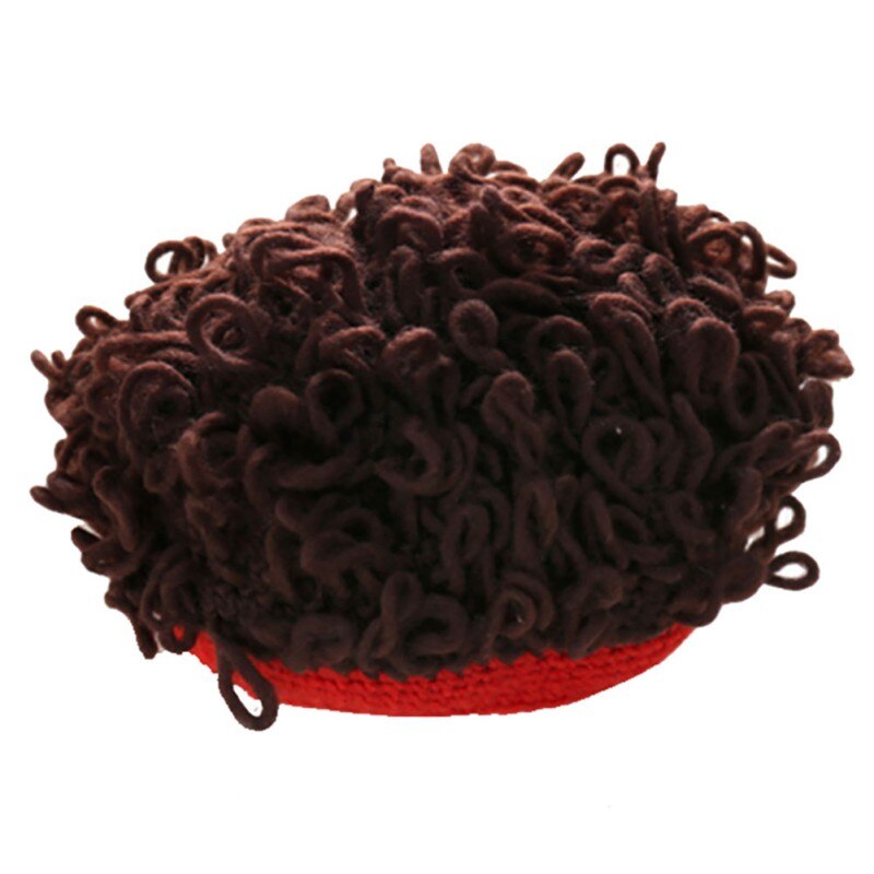 Fashionable Children's Hats Hand-Made Baby Boys And Girls Cotton Wool Warm Breathable Baby Hats Boy And Girl Wig Hats 1-3T