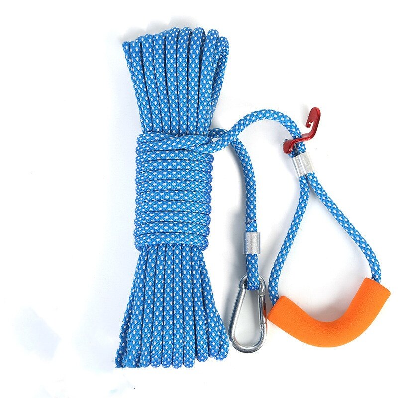 Comodo stendibiancheria da campeggio antivento antiscivolo Paracord corda da trekking 5M 10M 15M tirare stretto campeggio crogiolarsi corda: blu / 15M