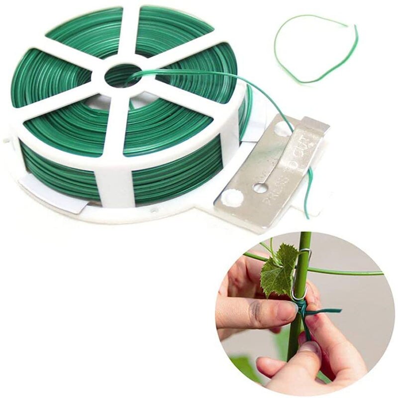 4Pack Garden Twist Tie Wire Roll With Wire Cutter Plant Cable Ties Reusable Cable Ties Greenhouse Grow Kits Gardening Cable Tie