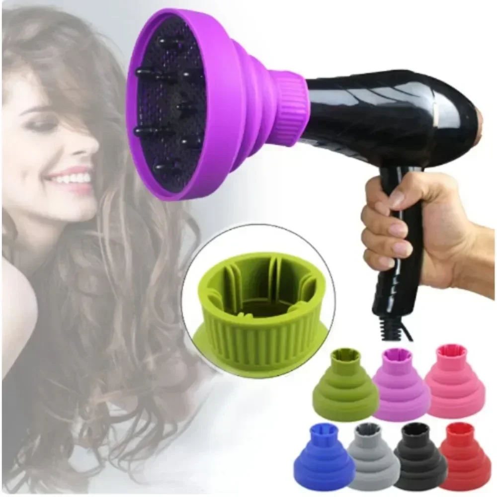 Silicone Hair Styling Tools Suitable Universal Hair Curl Diffuser Cover Diffuser Disk Hairdryer Curly Drying Blower