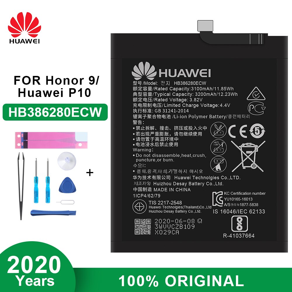 Originele Huawei Batterij HB434666RBC HB366481ECW Voor Huawei Wifi Router E5573 P9 P10 P20 Maimang 5 Genieten 6S Honor 7 8 9 10 Lite: HB386280ECW
