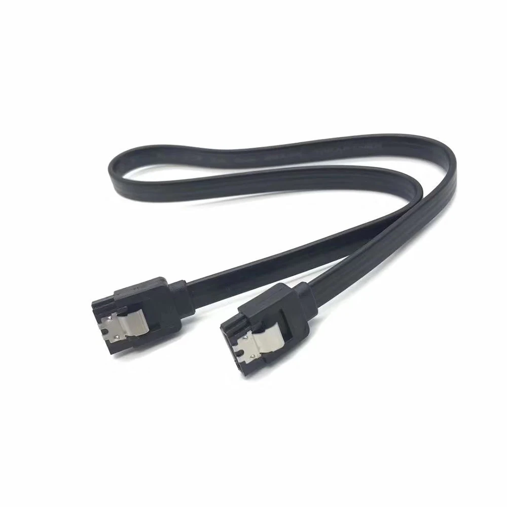 1/2PCS 50CM SATA 3.0 Datakabel High-speed Sata III Kabel Adapter Aansluiting Converter voor SATA HDD SSD CD Drive Schrijver Desktop: Oranje