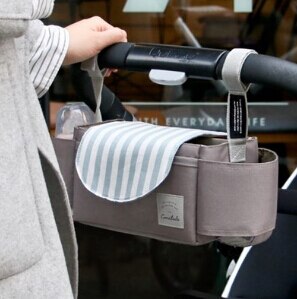 Nyeste uesful universal buggy barnevogn organisator flaskeholder klapvogn caddy opbevaringspose baby klapvogn taske opbevaringspose: D