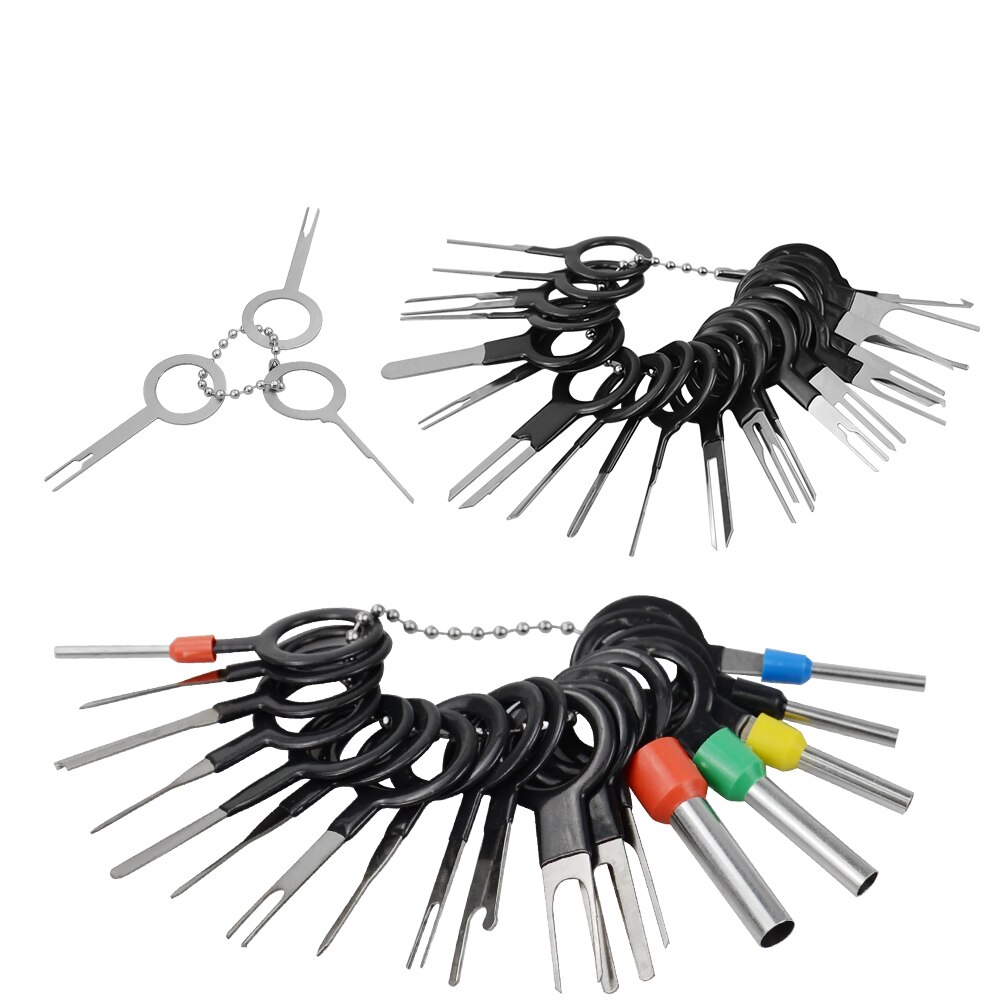 41/18/21/26/36Pcs Car Terminal Removal Kit Wiring Crimp Connector Pin Extractor Puller Terminal Repair Tools Kit