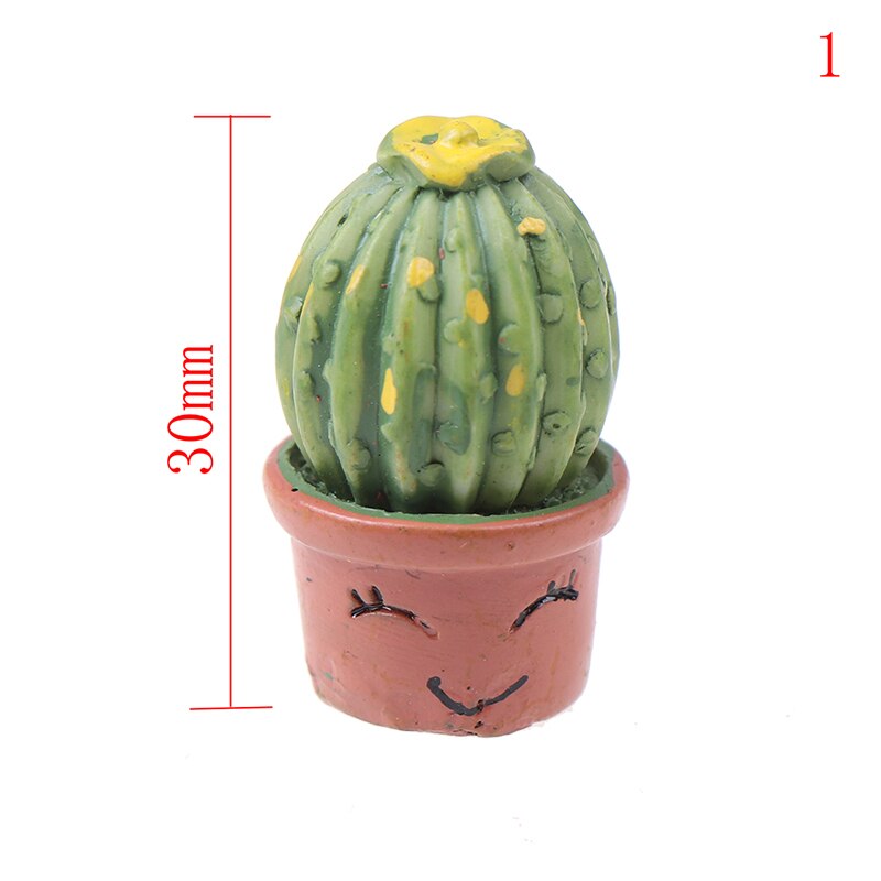 Dollhouse Succulent Plant Office Resin Desktop Birthday Flower Home Decor Craft DIY Miniature Ornament Furniture Toys: 1