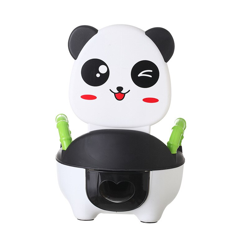 Kind Pot Plastic Cartoon Panda Baby Toilet Training Jongen Meisjes Kids Kind Wc-bril Draagbare Baby kinderen Potje stoelen