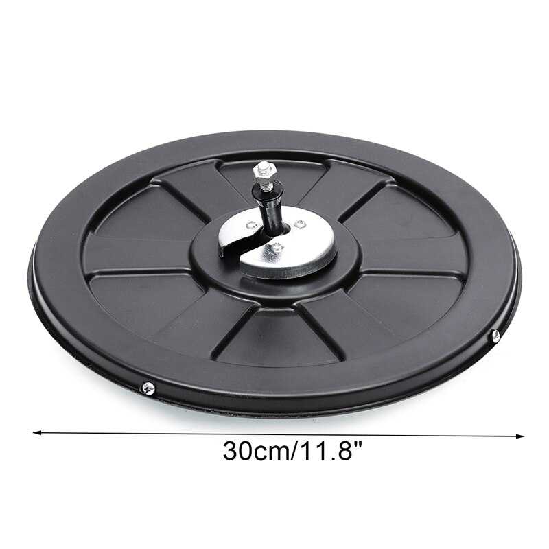 30Cm Wide Angle Security Road Mirror Curved for Indoor Burglar Outdoor Safurance Roadway Safety Traffic Signal Convex Mirror(Bla