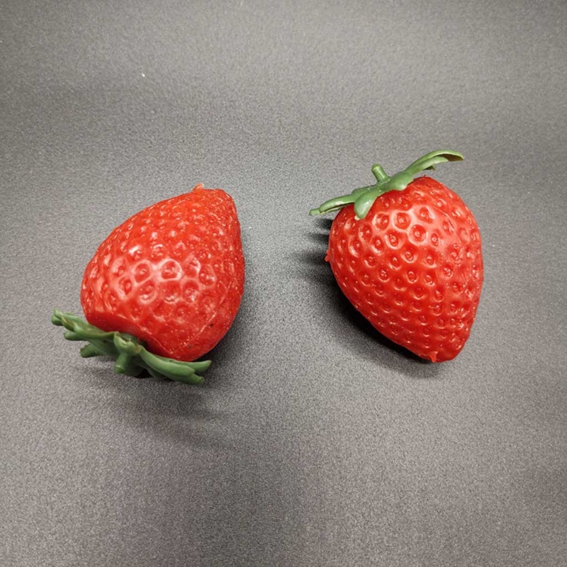 6pc Artificial Strawberry Lifelike Fruit Realistic Plastic Simulation Strawberry