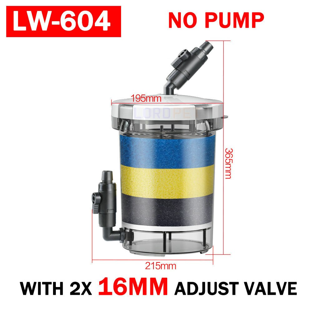 Sunsun Aquarium External Canister Pre Filter With Sponge Extend Filter Bucket Pond Clean Pool Cleaning: LW604 16mm valve