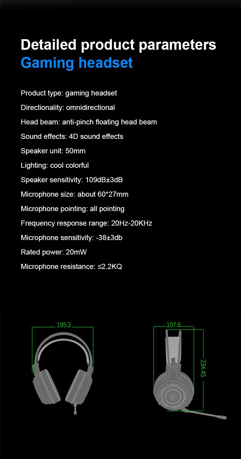 G58 Stereo Gaming Headset Bedrade Headset Met Microfoon Computer Audio Gaming Headset Game Console Surround Sound Headset
