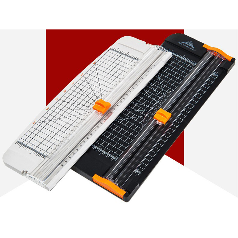 A4 Paper Cutter Paper Cutter 909-5 Paper Cutter Straight Knife Guillotine Ruler Film Cutter Paper Knife Slide Knife Black White