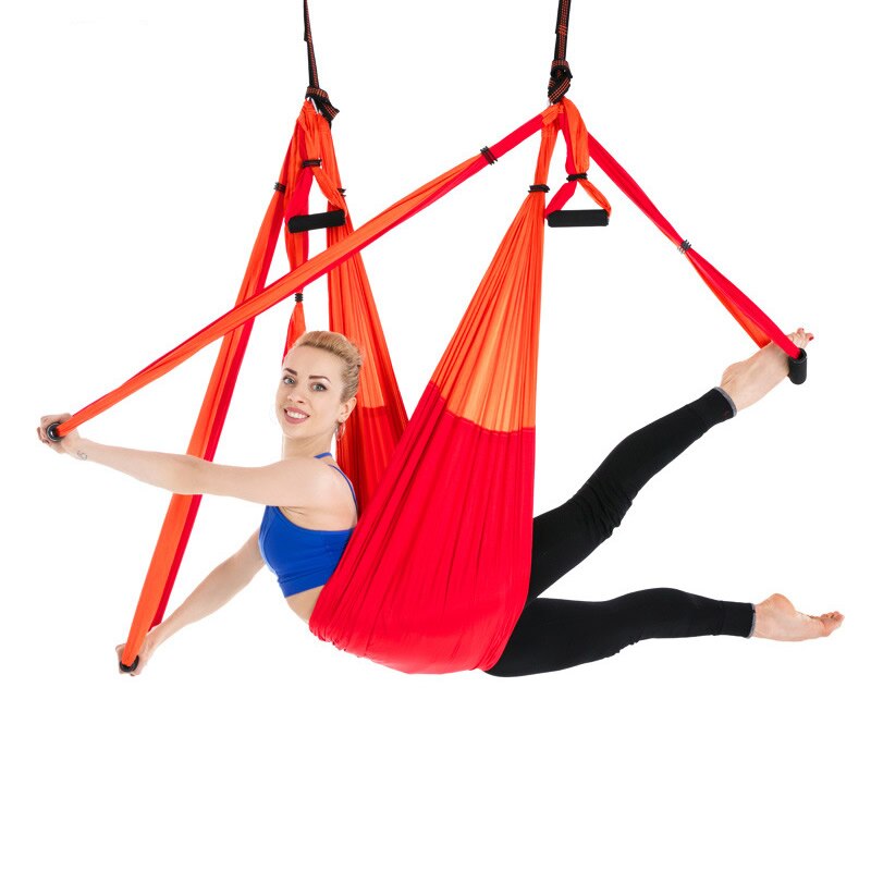 Anti-Gravity Yoga Altalena Aerea Volare Altalena Palestra Amaca Anti-Gravity 6 Hand Grip Appeso Sedia Ultra Forte sling Pilates