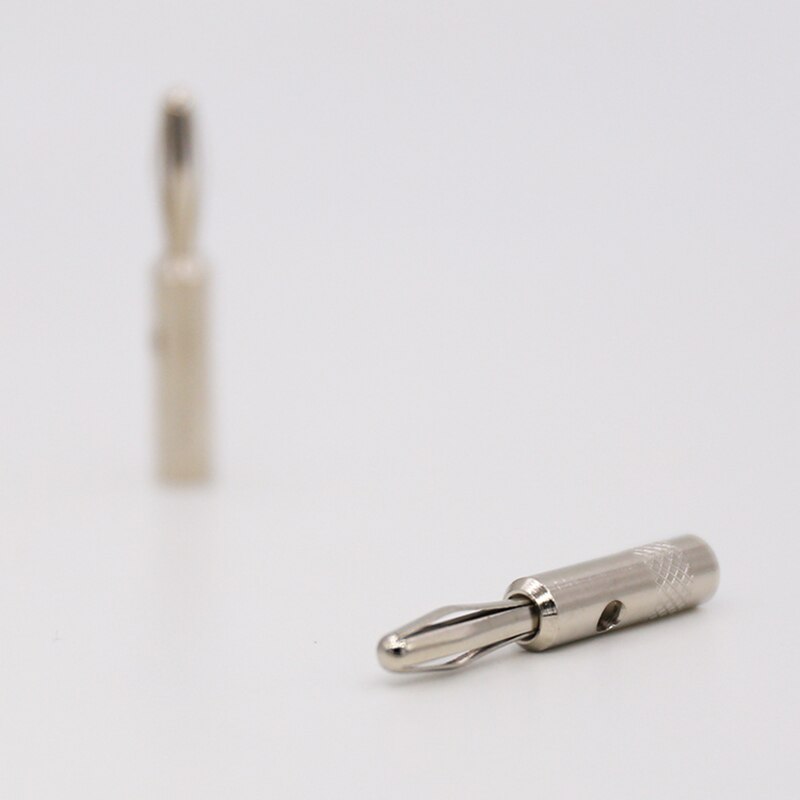 Rhodium Plated Banana Audio Plug Speaker Cable Banana Plug Connector