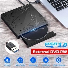 External DVD Drive USB 3.0 Portable CD DVD RW Drive Writer Burner Optical Player Compatible For Windows 10 Laptop Desktop iMacs