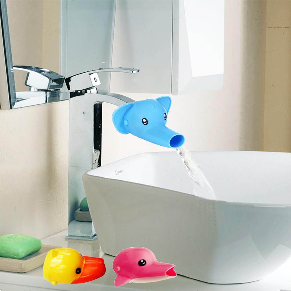3pcs Cute Faucet Extender Water Saving Cartoon Faucet Extension Tool Help Children Washing hands Bathroom Shower Tool