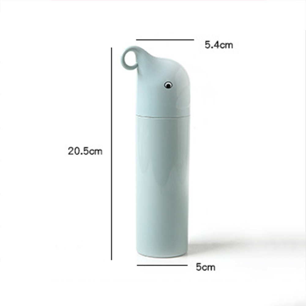 Cute Elephant Portable Toothbrush Storage Box Travel Set Toothpaste Protect Holder Case Traveling Bathroom Tumblers