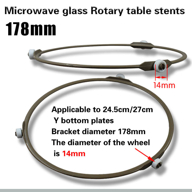 Mikrovågsugn tillbehör glasskiva roterande ring roterande ring rullfäste rulle diameter  of 14 cm