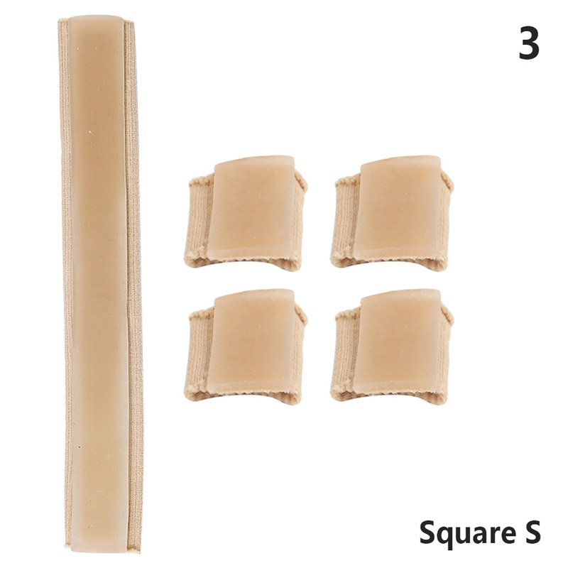 Stof Vinger Teen Protector Separator Buizen Voet Hand Pijnbestrijding Soft Massager Bandage Voetverzorging Gereedschap Eelt Bescherming Gereedschap: Licht Geel