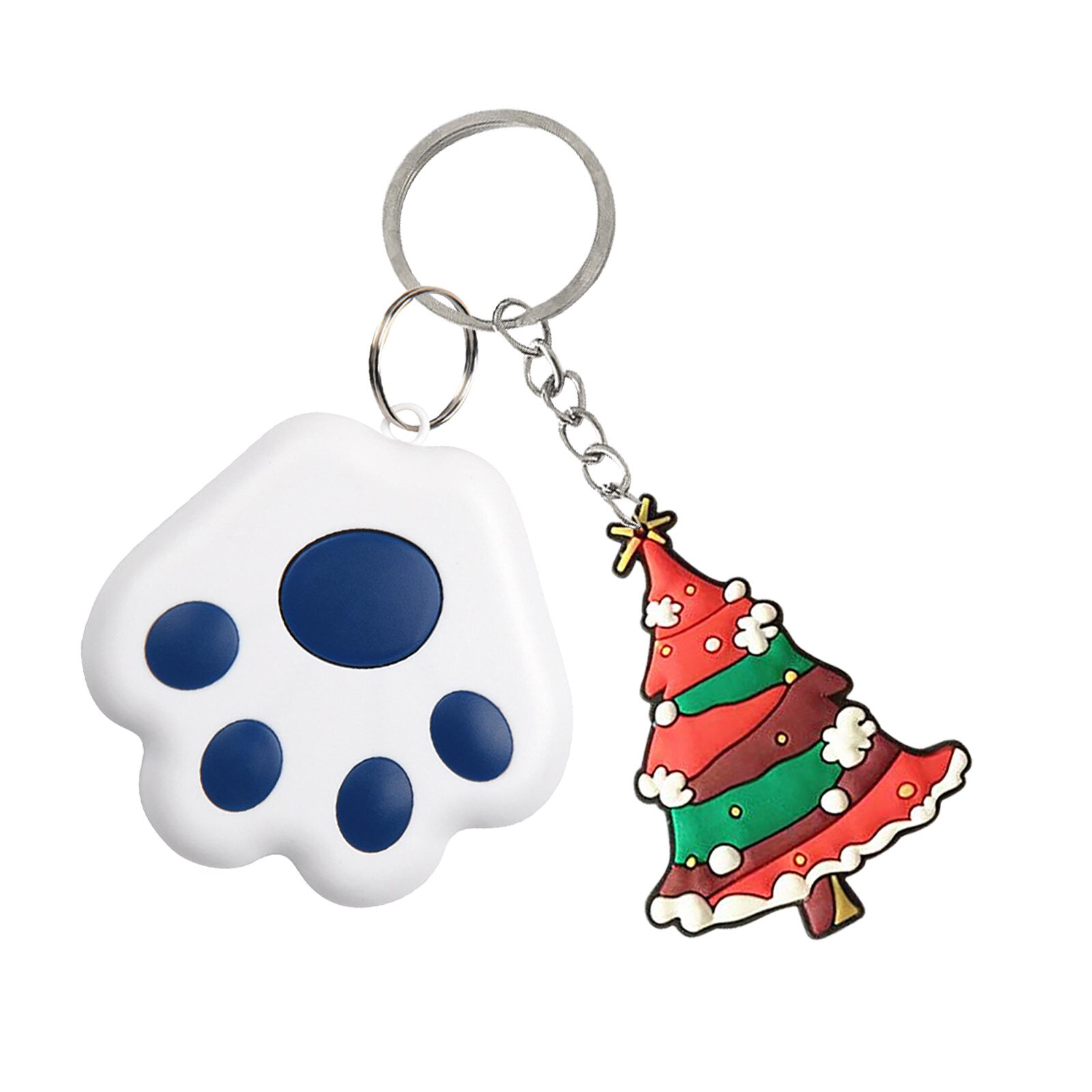 Schlüsselanhänger-tracker mit weihnachtsmann-motiv, intelligentes anti-verlust-gerät, bluetooth-locator, schlüsselfinder für kinder, haustiere, taschen, geldbörsen und mehr: Dunkelblau 