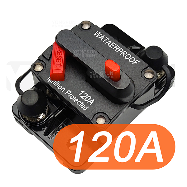 Circuit Breaker 20A to 300A Manual Reset for Car Audio System Waterproof Marine Circuit Breaker Reset Fuse 12V- 48V DC 40A 60A: black