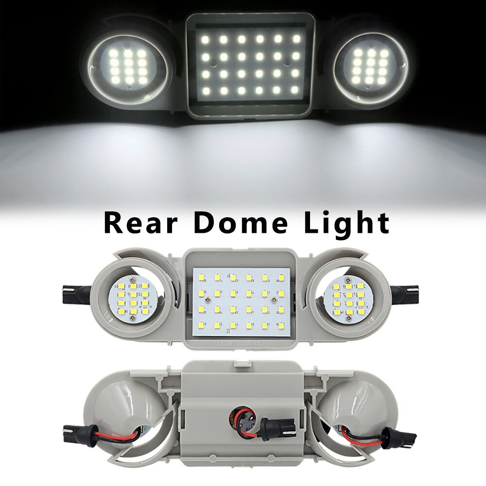 Luces LED interiores de techo para coche, lámpara Interior para VW Seat Leon 5F Alhambra 710, Skoda Superb 3T Octavia 5E Yeti 5L: Blanco