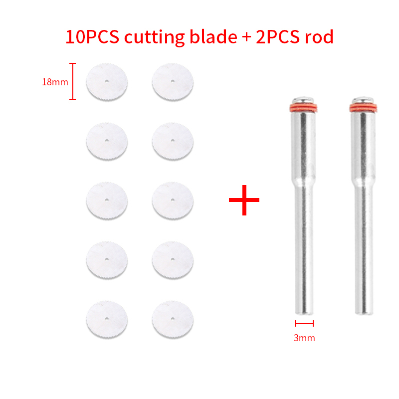 mini discoteca da taglio per metalli lama per sega circolare in acciaio inossidabile discoteca da taglio per legno e plastica con mandrino per utensile rotante Dremel Accesso: Argento