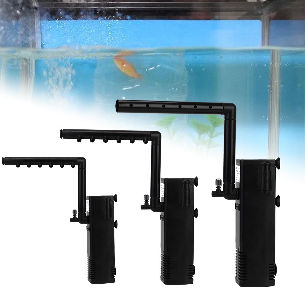 EU Plug Submersible Water Filter Pump Aquarium Fish Tank Oxygen Increasing Pump Low Level Water Turtle Tank Filter Pump Tool