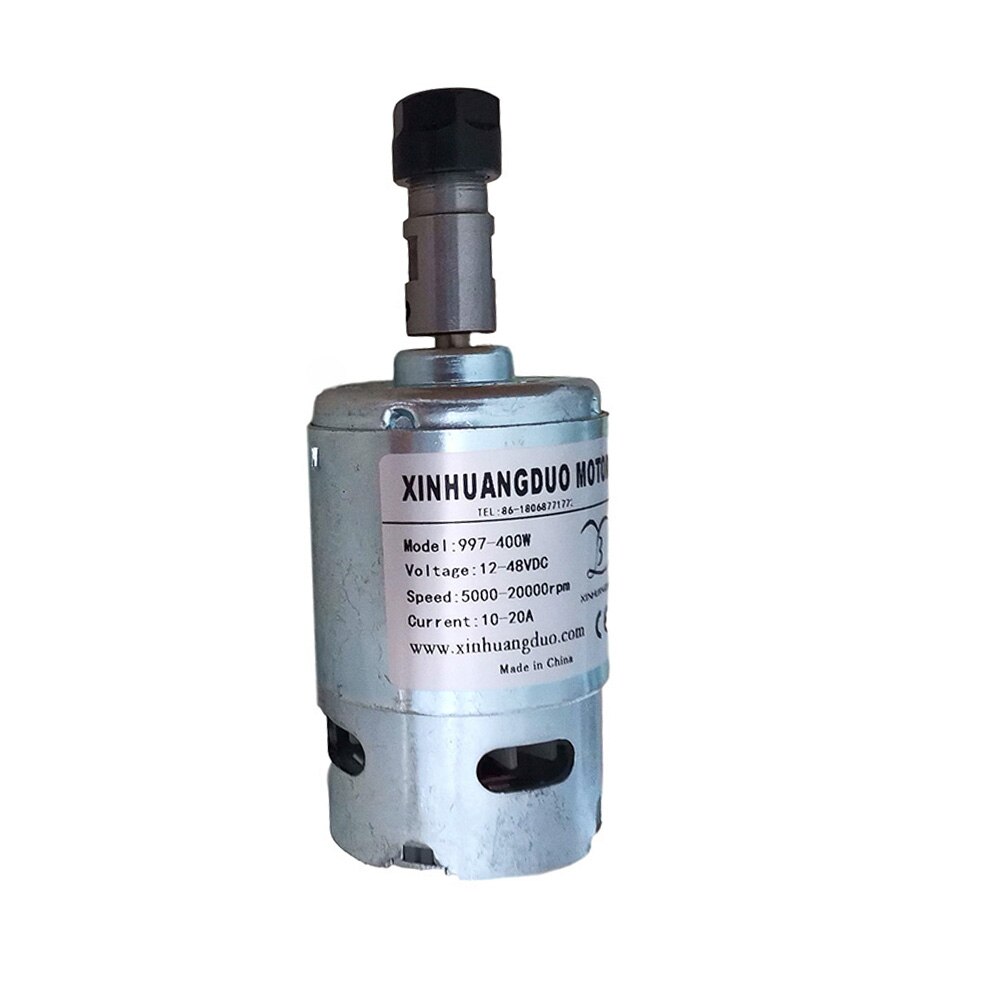 997 Powerful DC Motor Input Voltage DC12-48V High Speed Motor Silent Ball Bearing Motor 997 High Speed 5000~20000RPM: Spindle