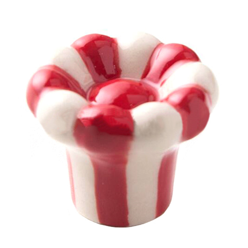 1pc keramische kastknoppen, kastgreep, kastgreep, deurgreep, cartoon meubelknop, ladeknop, kastgrepen: Rood