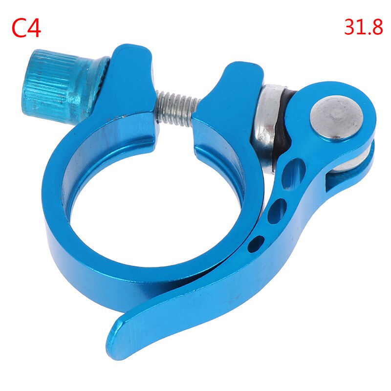 NEUE 25,4-34,9mm Aluminium Bike Fahrrad Sattelstütze Clamp Quick Release Sitz Post: C4