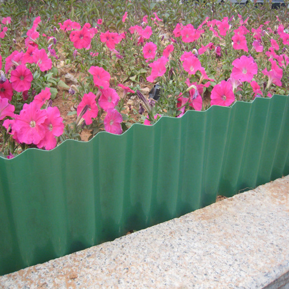 Borde de césped de , ajuste de borde de césped, paisaje al aire libre, decoración de jardín, valla de borde de camino Cm