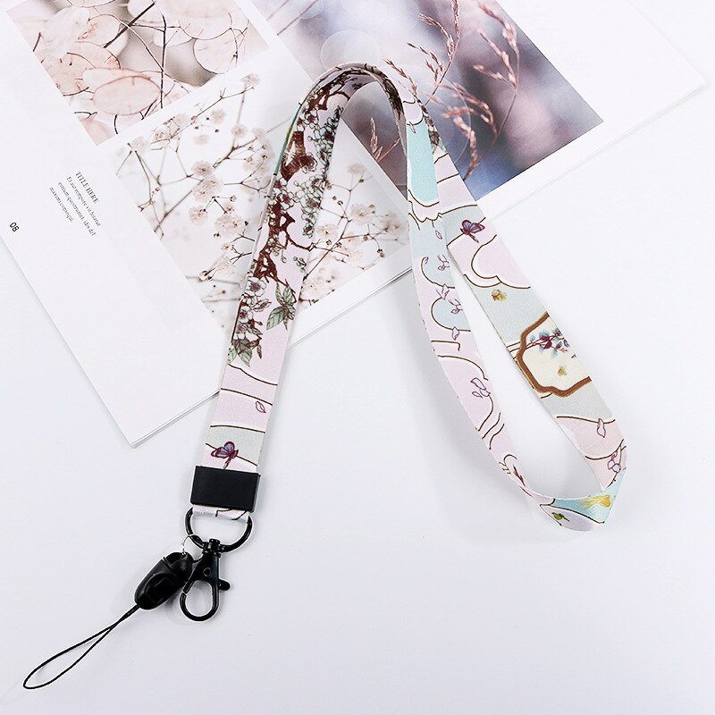 Shellnail-cordón de estilo étnico para teléfono móvil, correas universales para colgar en el cuello, cuerda larga, adorno, cuerdas: Gray-Green