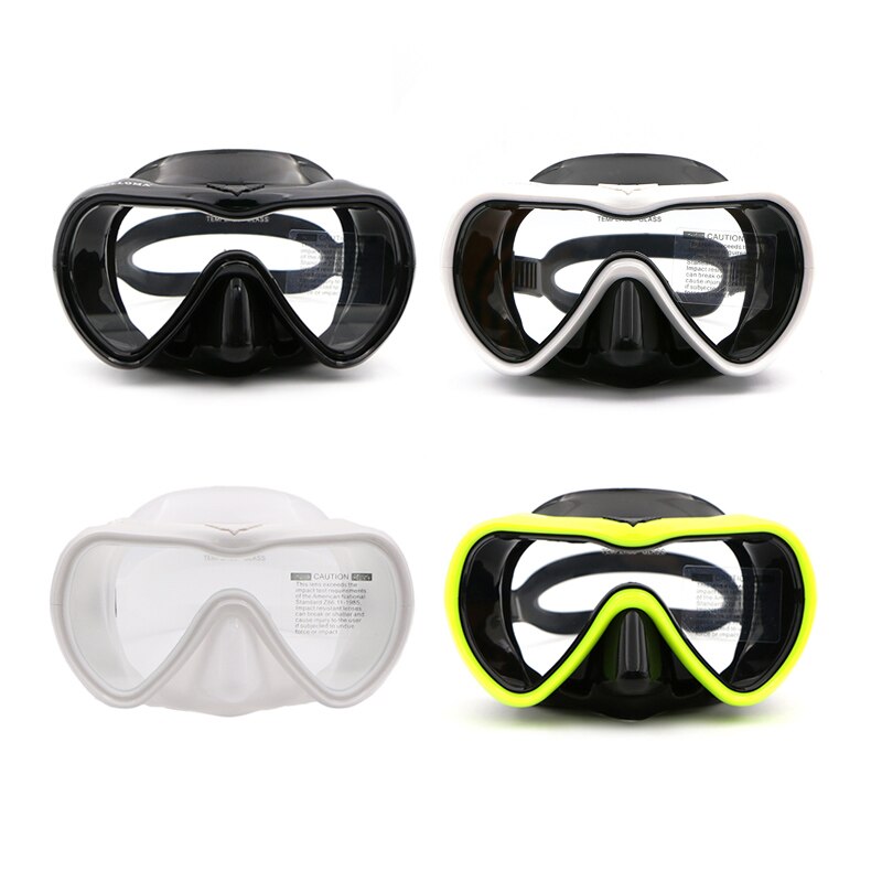 Speefish Scuba Diving Mask 4 Color adult Snorkeling Silicone Anti-fog Tempered glass Dive Equipment Wide Vision Swimming Goggles