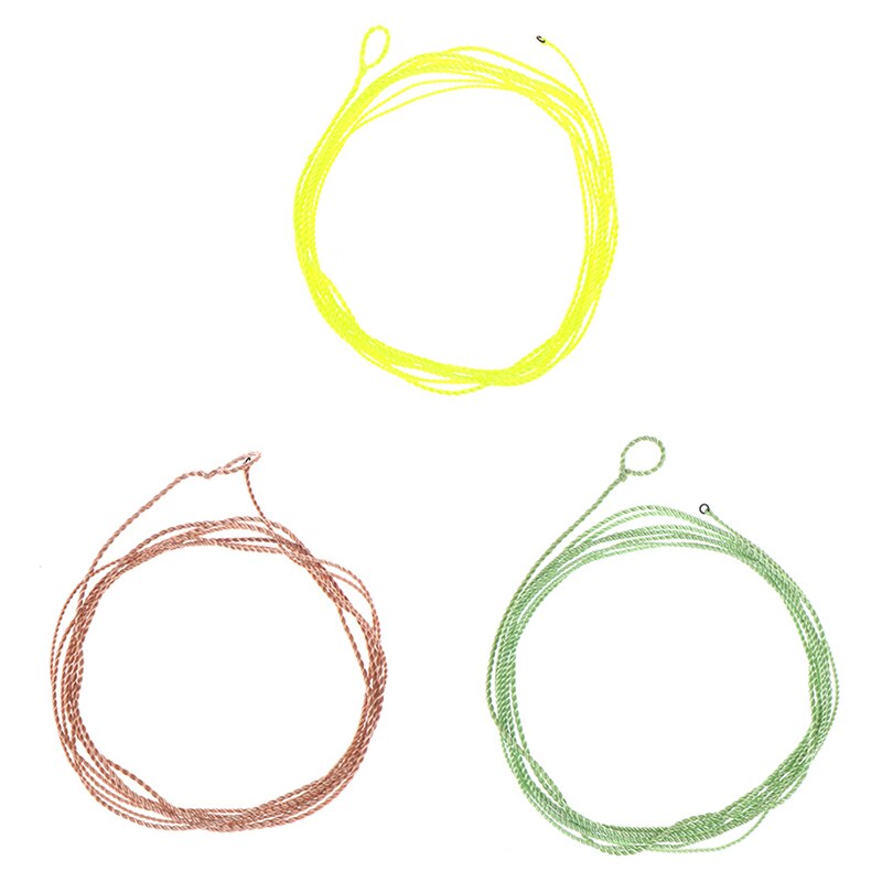 14 * 8.5 * 1cm Fishing Line Fly Fishing Leader with Tippet Ring PET Furled Leader !