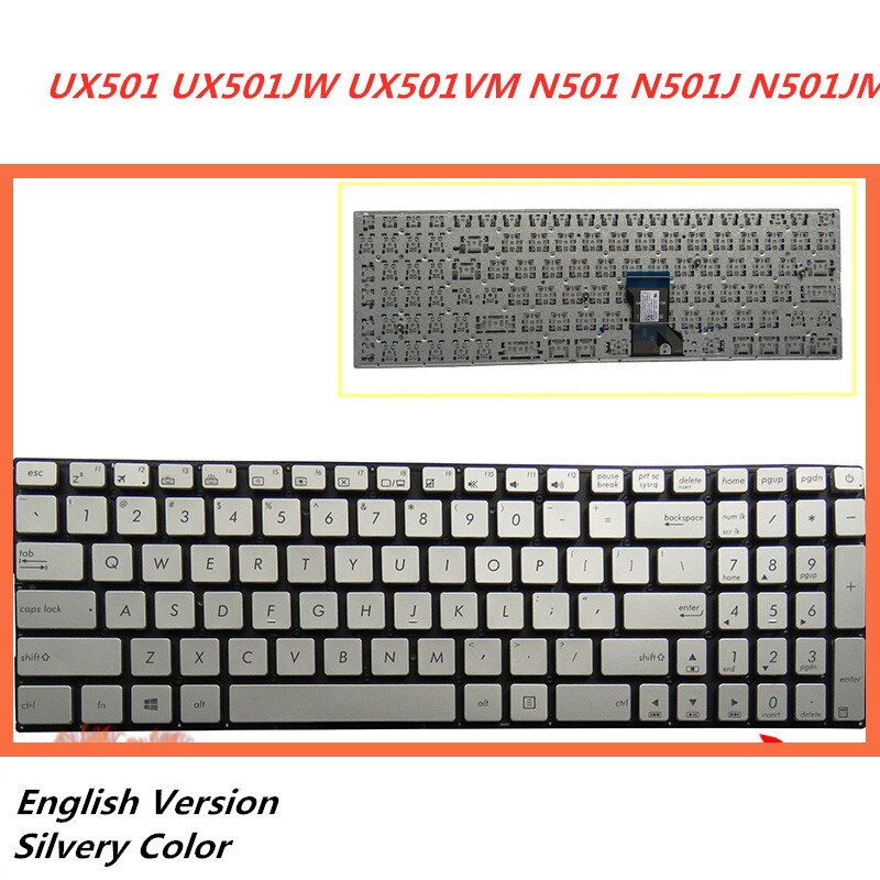 Laptop Engels Toetsenbord Voor Asus UX501 UX501JW UX501VM N501 N501J N501JM Notebook Vervanging Layout Toetsenbord