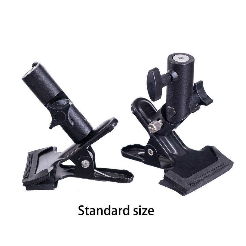 Reflector Clip E-shape Clamp Light Stands Attachment for Background Reflector Q81F