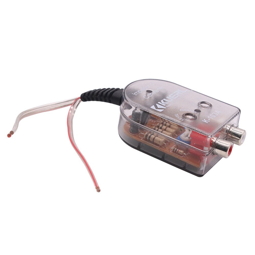 Easy Installation Amplifier Car Stereo Durable Speaker Output Audio Converters Stable Subwoofer High To Low Level Replacement