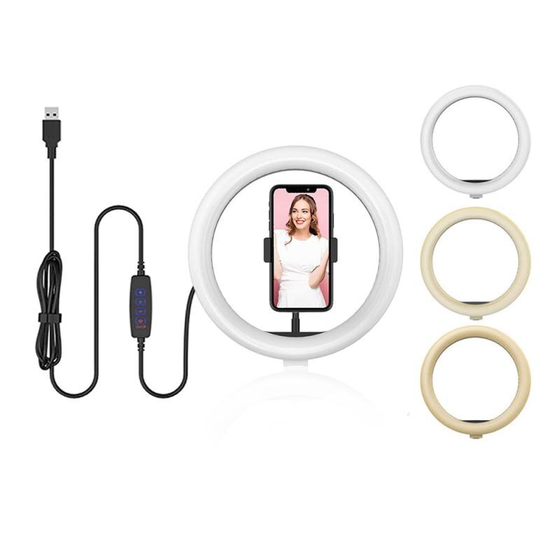 Selfie Stok Led Ring Licht Lamp Selfie Camera Studio Statief Stand Foto Video Dimbare, 5 "Bluetooth Selfie Stok Statief