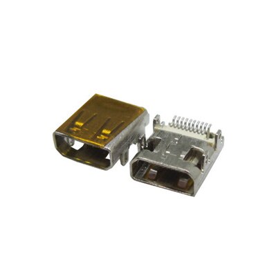 Small pin MICRO HDMI MINI 19P mini patch female seat front and rear pins