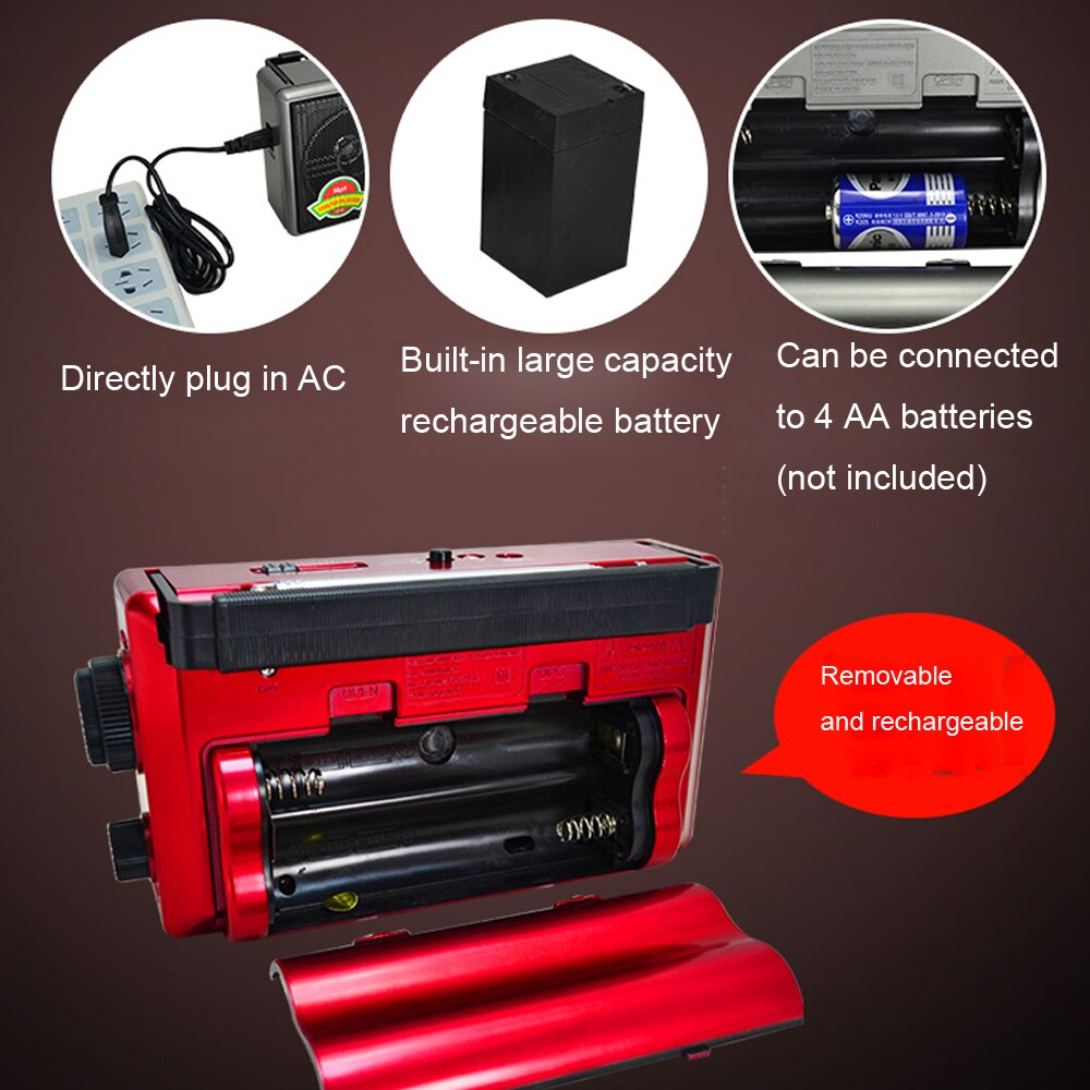 Jinserta Fm/Am/Sw Wereld Band Radio Ontvanger MP3 Speler Met Band Scherm Ondersteuning U Disk/sd-kaart/Tf Card Play