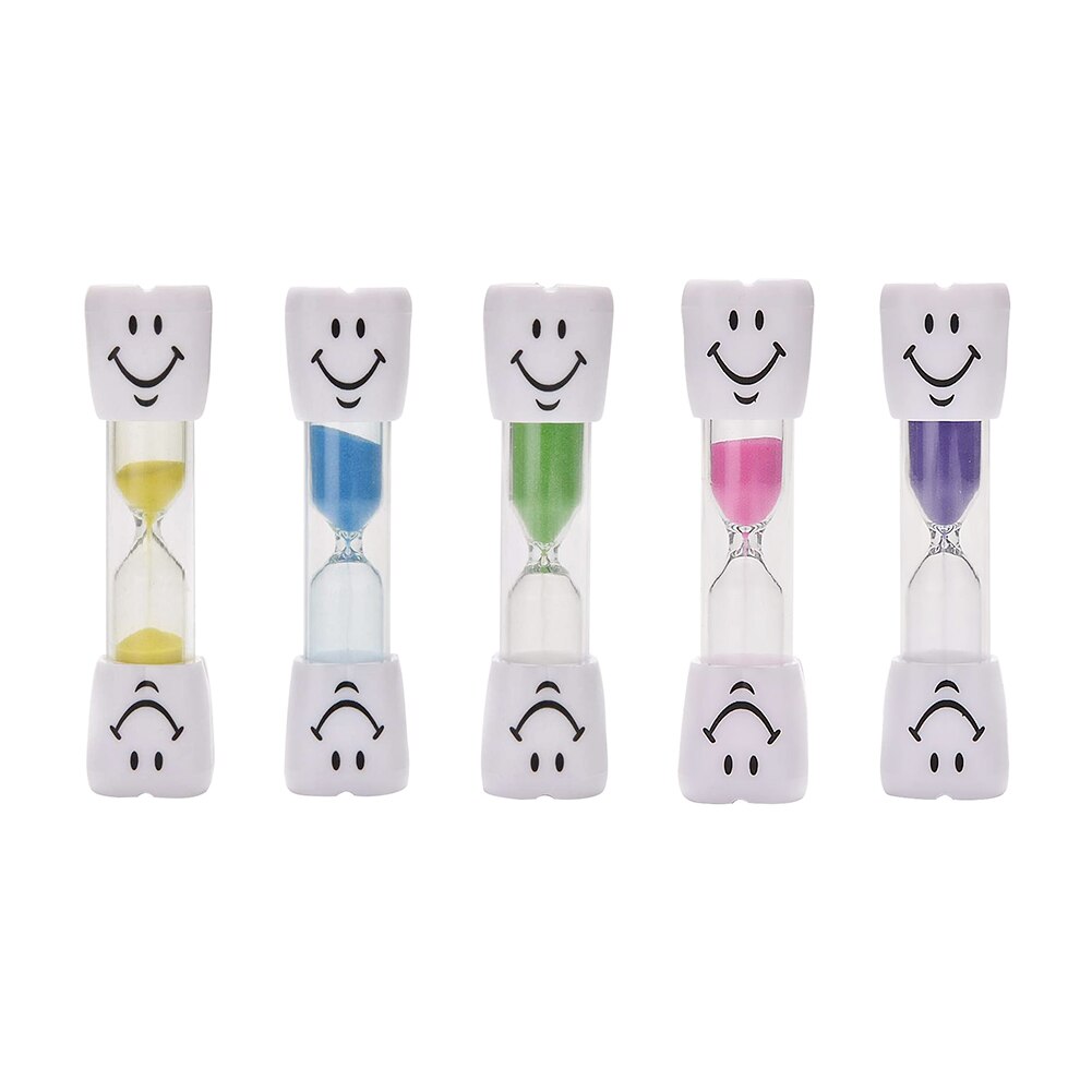 Sandy Clock Sandglass 2-3 Minutes Hourglass Smiling Face Tooth... – Grandado
