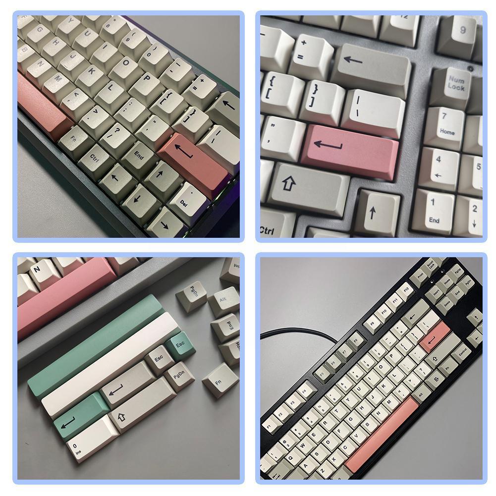 126 keys 9009 keycaps pbt sublimation height mechanical keyboard keycaps for mx switch 61/64/68/87/104/108 6.25 u 6 is u1 b 0