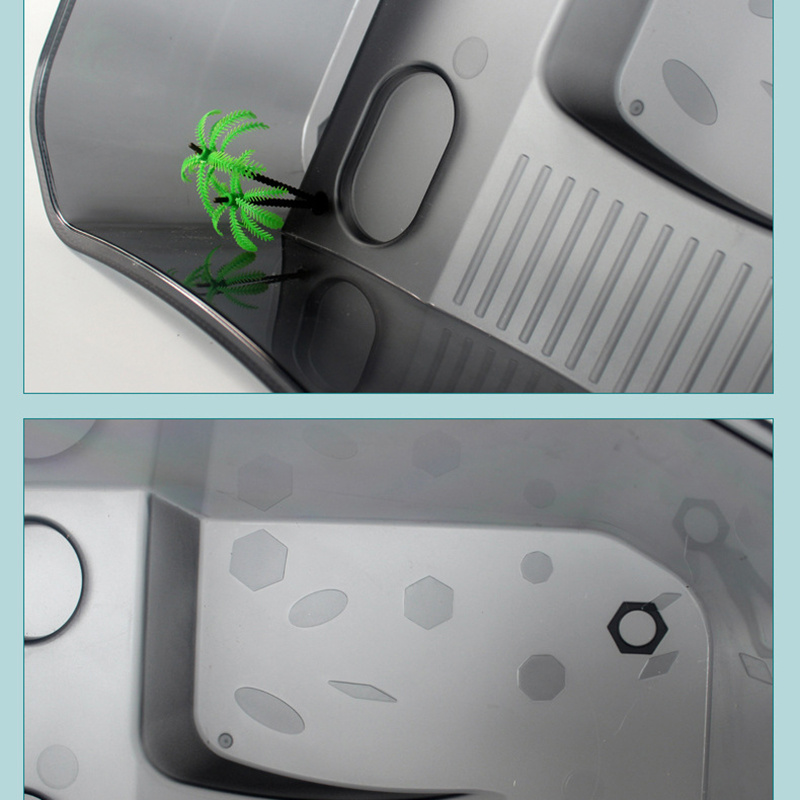 Turtle Tank Aquarium Open Fish Tank with Basking Platform Turtle Habitat Turtle Tank Aquarium for Crayfish PRE