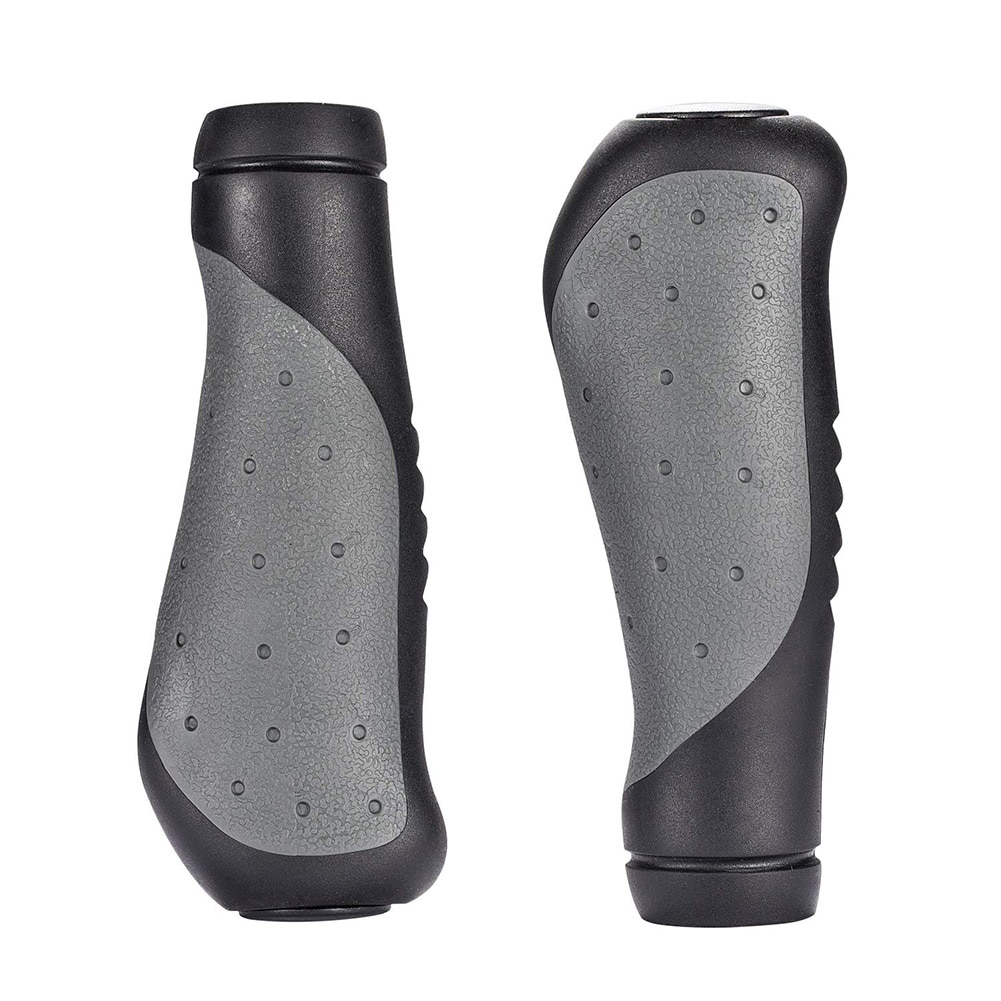 2pcs Sports Mountain Riding Bike Rubber Soft Ergonomic Smooth Accessories Antislip Cover Cycling Bicycle Grips Bar End
