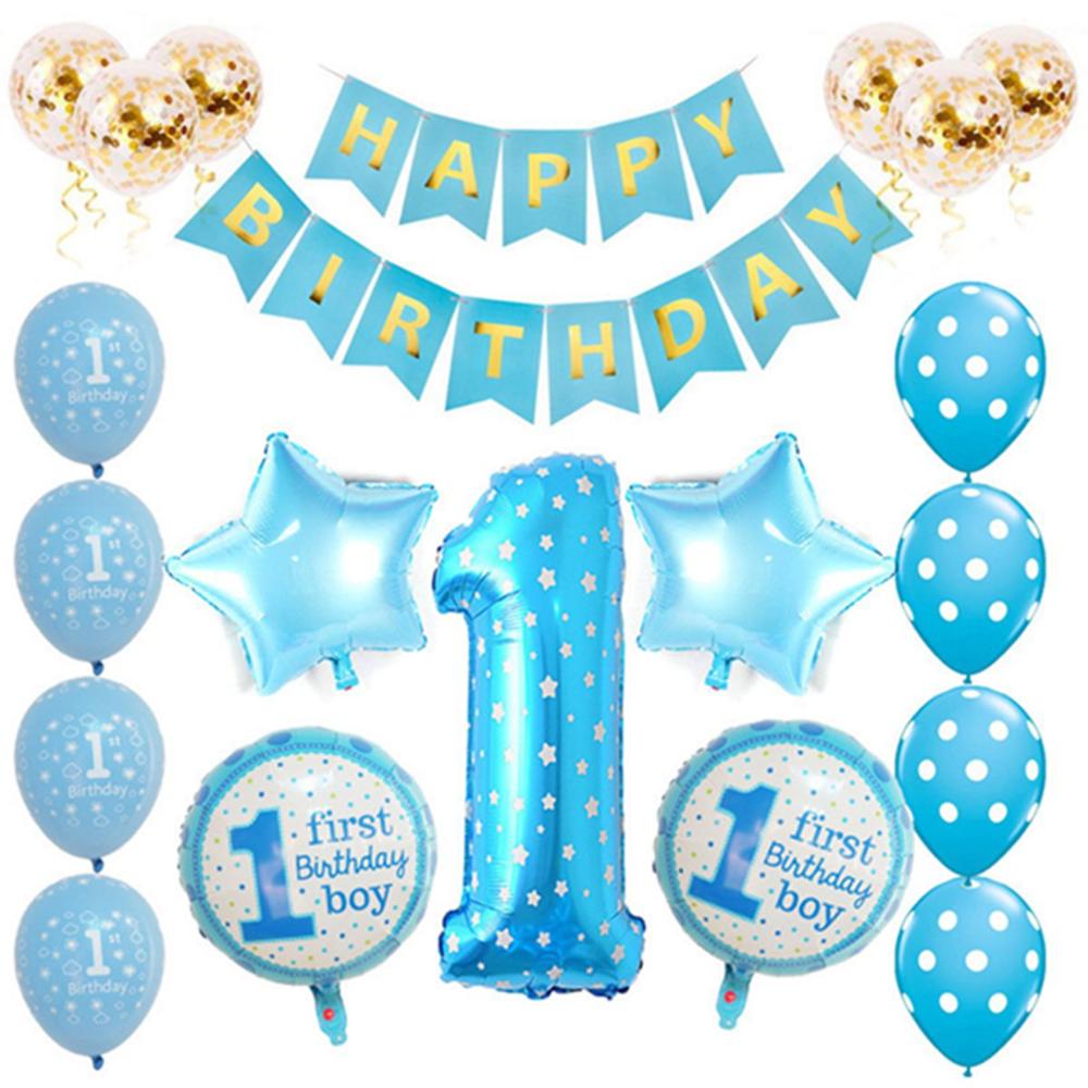 Ett års bursdag banner lue 1st første bursdag banner barn gratulerer med dagen banner 1 års første bursdag gutt jente baby shower