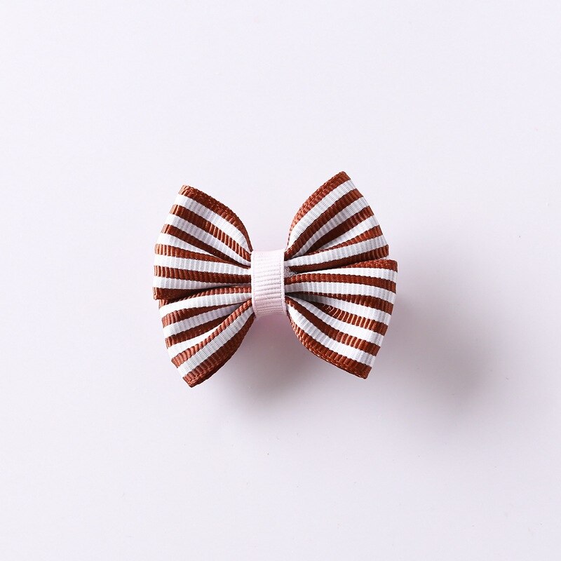 8 Pcs Striped Bowknot Cute Baby Hair Accessories Baby Girls Hair Pin Children Hairgrips Kid Headwear Barrettes Kids